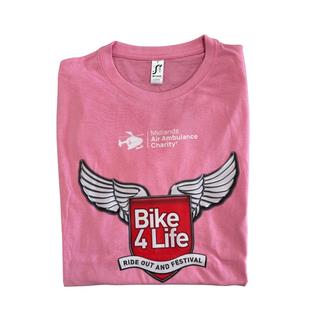 Bike4Life 2025 Pink T-shirt