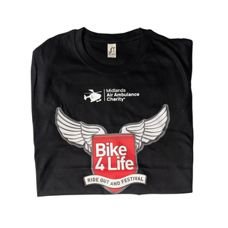 Bike4Life 2025 Black T-shirt