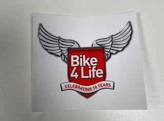Bike4Life 10th Anniversary Sticker