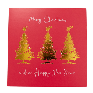 New for 2025 - Three Gold Trees and Ornate Tree Christmas Cards