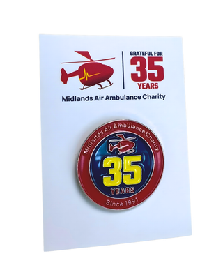 35 Year Anniversary Pin Badge