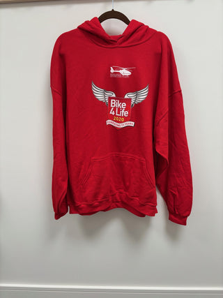 Bike4Life 10 Anniversary Red Hoodie
