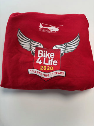 Bike4Life 10th Anniversary Red T-Shirt
