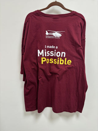 Bike4Life Maroon T-Shirt