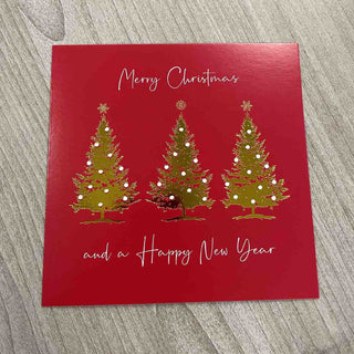 New for 2025 - Three Gold Trees and Ornate Tree Christmas Cards