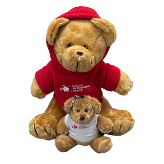 Midlands Air Ambulance Charity Bear In A Hoodie